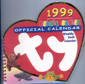 1999 Beanie Babies Official Calendar