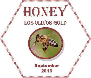 Los Olivos Gold - Honey Label (Front) - September 2016
