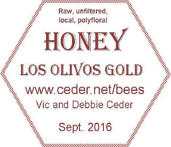 Los Olivos Gold - Honey Label (Top) - September 2016