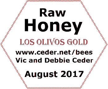 Los Olivos Gold - Honey Label (Back) - August 2017
