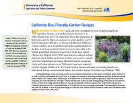 California Bee-Friendly Garden Recipes