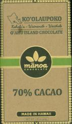 mānoa - Ko'olaupoko - O'ahu Island Chocolate 70%