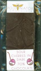 Sour Cherries in Dark 70% Chocolate (Pollinator Chocolate)