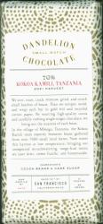 Kokoa Kamili, Tanzania 70% (2021 Harvest) (Dandelion)