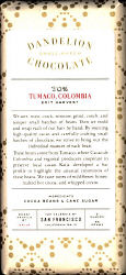 Tumaco, Colombia 70% (Dandelion)