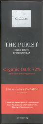 Purist Hacienda Iara Plantation Organic Dark 72% with Chilli and Pink Peppercorns (Hotel Chocolat)