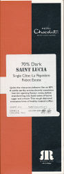 70% Dark Saint Lucia Single Côte: La Pépinière Rabot Estate (Hotel Chocolat)