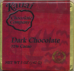 Kauai Chocolate Company - Dark Chocolate 72%