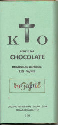 KTO Chocolate - Dominican Republic 72% w/Nib