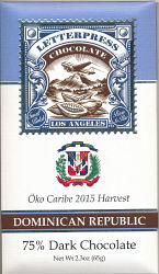 Letterpress - Öko Caribe 2015 Harvest Dominican Republic 75%