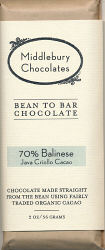 Middlebury Chocolates - 70% Balinese