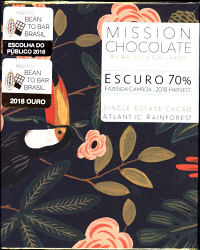 Mission Chocolate - Escuro 70% Fazenda Camboa