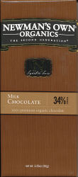 Newman's Own Organics - Milk Chocolate 34%