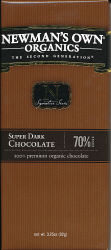 Newman's Own Organics - Super Dark Chocolate 70%