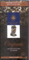 Nirvana - Organic 72% Dark Chocolate With Cocoa Nibs