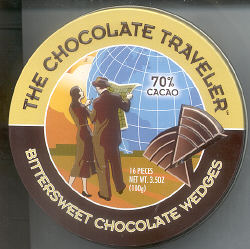 The Chocolate Traveler - Bittersweet Chocolate Wedges