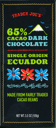 Trader Joe's - 65% Cacao Dark Chocolate Single Origin Ecuador