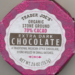 Trader Joe's - Organic Stone Ground 70% Cacao