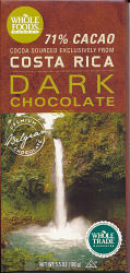 71% Costa Rica Dark Chocolate (Whole Foods Market)