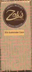 70% Guatemalan Cacao (Zak's Chocolate)