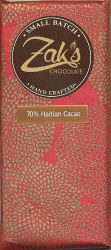 Zak's Chocolate - 70% Haitian Cacao