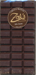 Zak's Chocolate - 70% Cacao Belize