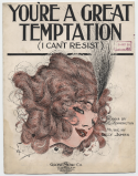 You're A Great Temptation, Billy James, 1915
