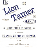 The Lion Tamer, John Philip Sousa, 1892