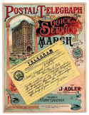 Postal Telegraph Quick Service March, Julius Adler, 1894