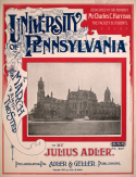 University Of Pennsylvania, Julius Adler, 1895