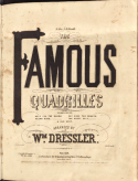 Famous Quadrilles, William Dressler, 1855