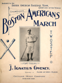 Boston Americans' March, J. Ignatius Coveney, 1903
