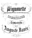 Mignonnette Schottisch, Auguste Davis, 1872