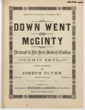 Down Went McGinty, Joseph Flynn, 1889