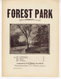 Forest Park Schottische, Waldemar Malmene, 1896