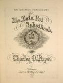 Zeta Psi Schottisch, Charles O. Pape, 1866