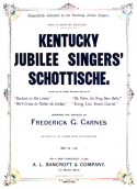 Kentucky Jubilee Singers's Schottische, Frederick G. Carnes, 1879