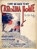 Carry Me Back To My Carolina Home, Abner Silver, 1922