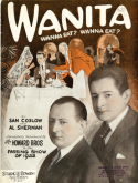 Wanita, Sam Coslow; Al Sherman, 1923