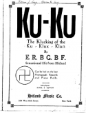 Ku-Ku, ER, BG, BF, 1922