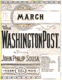 The Washington Post, John Philip Sousa, 1889