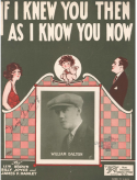 If I Knew You Then As I Know You Now, Lew Brown; Billy Joyce; James Frederick Hanley, 1923