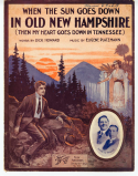 When The Sun Goes Down In Old New Hampshire, Eugene Platzmann, 1915