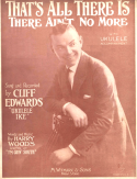 That's All There Is There Ain't No More, Harry Woods, 1925