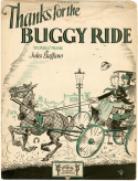 Thanks For The Buggy Ride, Jules Buffano, 1925