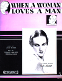 When A Woman Loves A Man, Bernie Hanighen; Gordon Jenkins, 1934