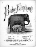 Baby Elephant, F. F. Hagen, 1882