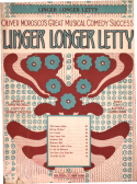 Linger Longer Letty, Alfred Goodman, 1919