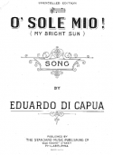 O Sole Mio! version 1, Edvardo Di Capo, 1916
