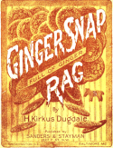 Ginger Snap Rag, Horace K. Dugdale, 1907